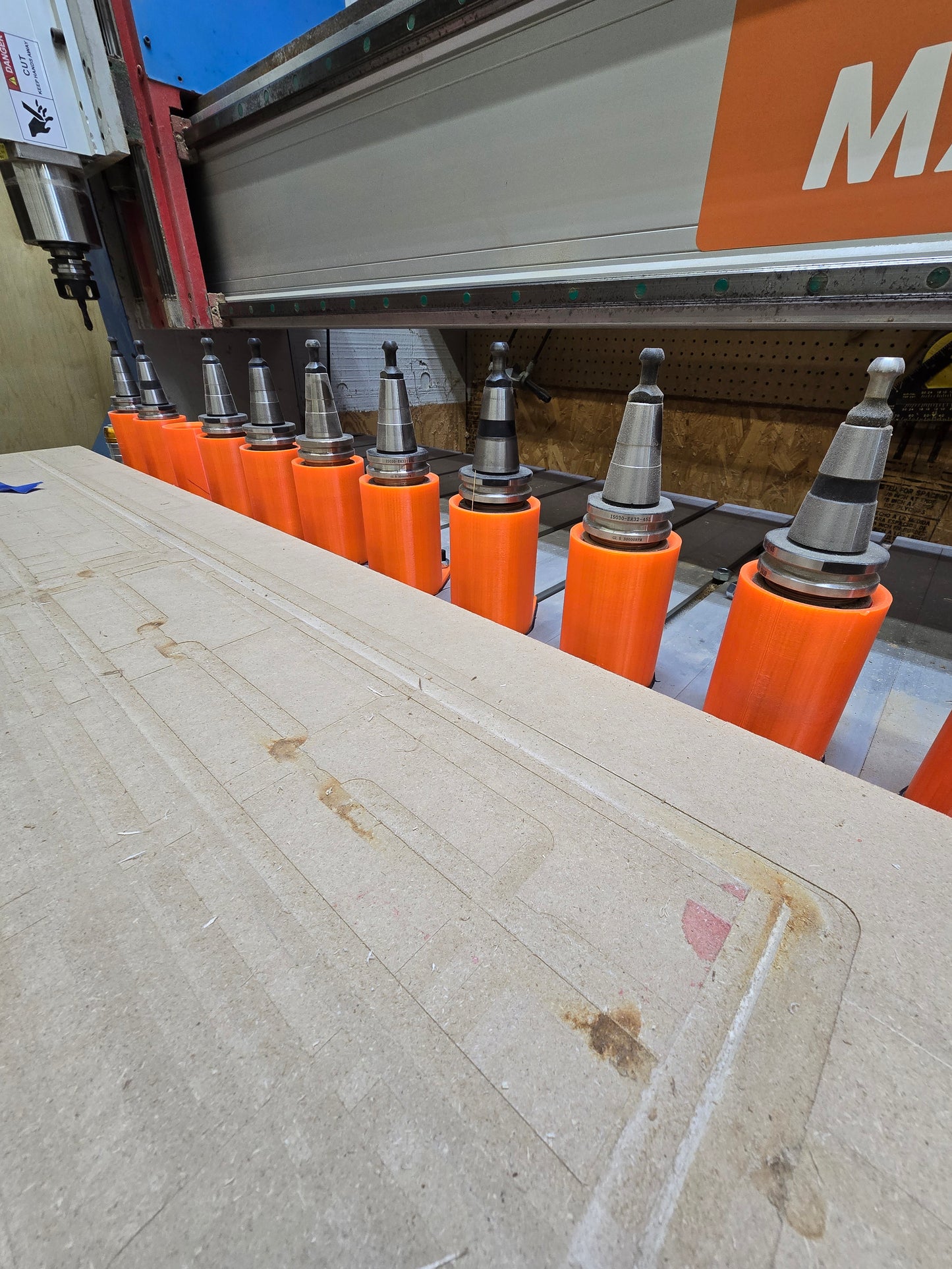 3D PRINTED CNC Tool rack for ATC ISO30-ER32 Tool holder