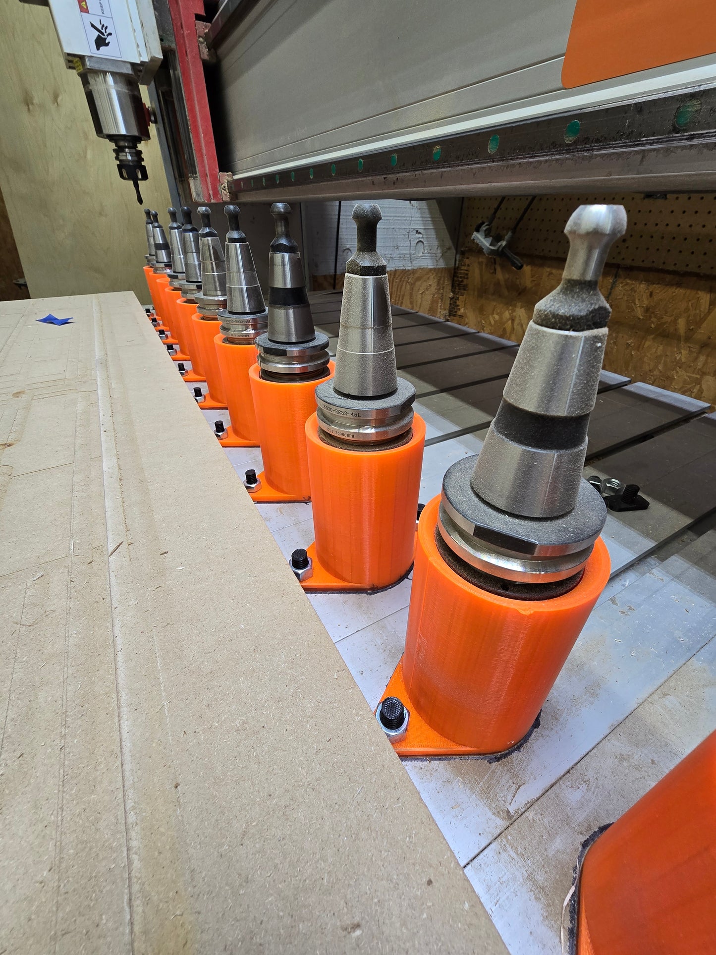 3D PRINTED CNC Tool rack for ATC ISO30-ER32 Tool holder