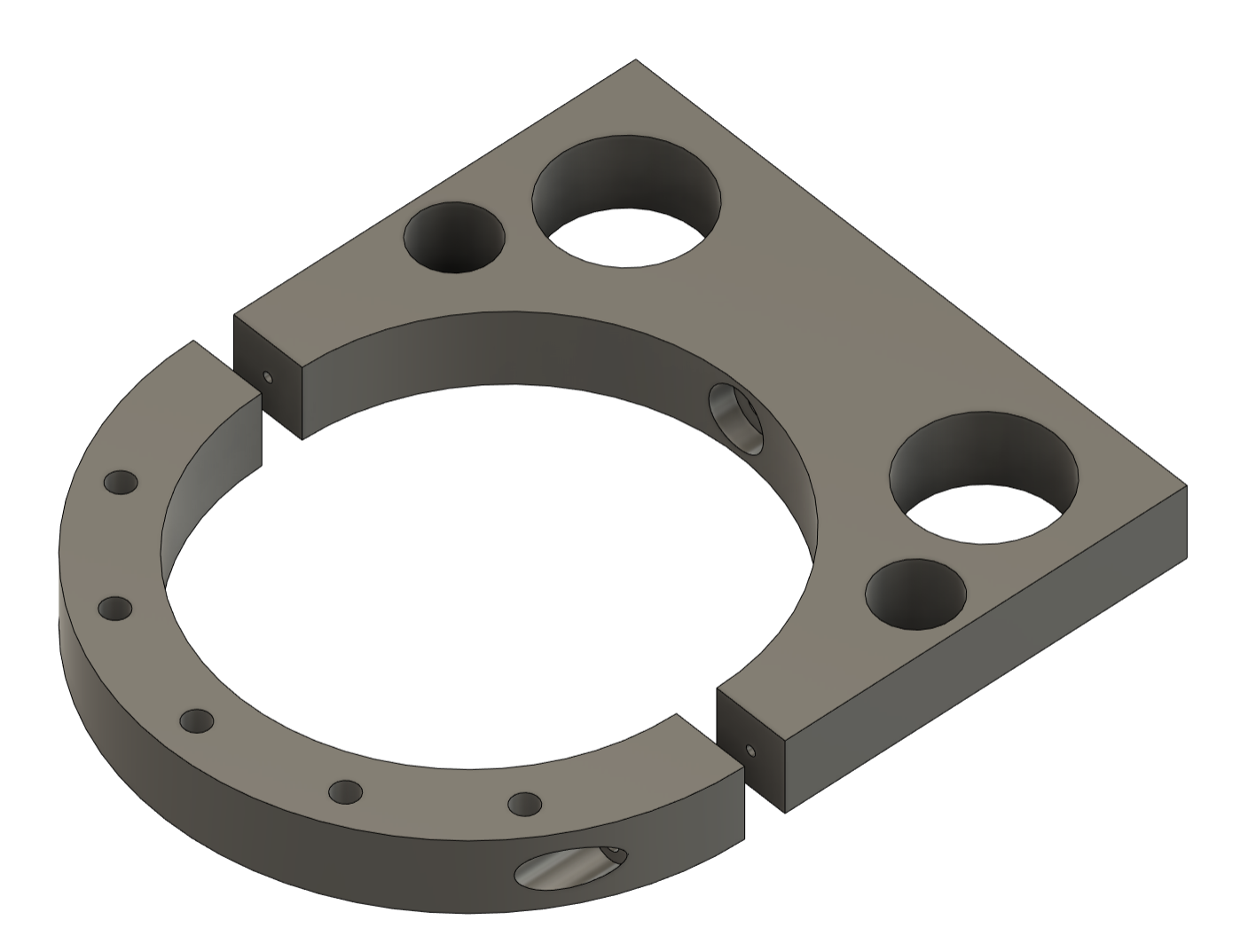 4" pvc sch 40 pipe clamp for dust collection