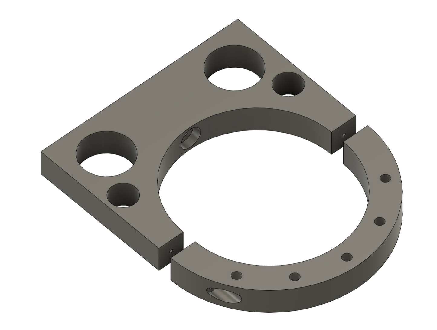 4" pvc sch 40 pipe clamp for dust collection
