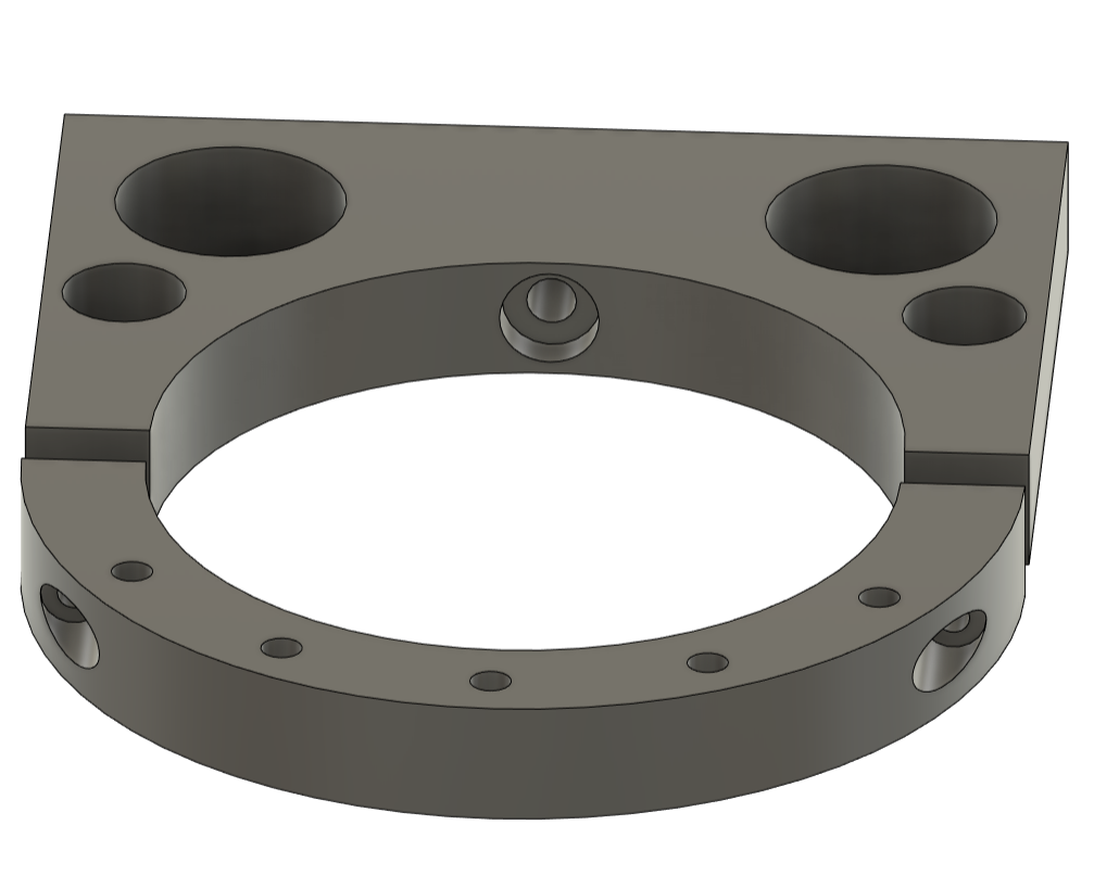 4" pvc sch 40 pipe clamp for dust collection